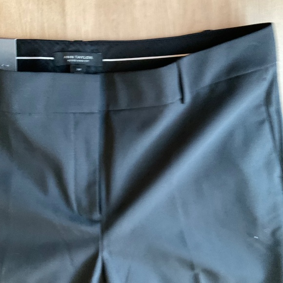 NWT Ann Taylor Ann Fit Trouser Leg Black Pants Classic suiting career basic 14 P - Picture 8 of 14